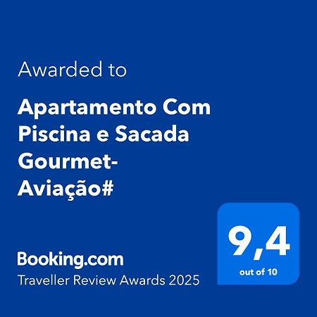 Apartamento Com Piscina E Sacada Gourmet- Aviacao# Praia Grande  Esterno foto