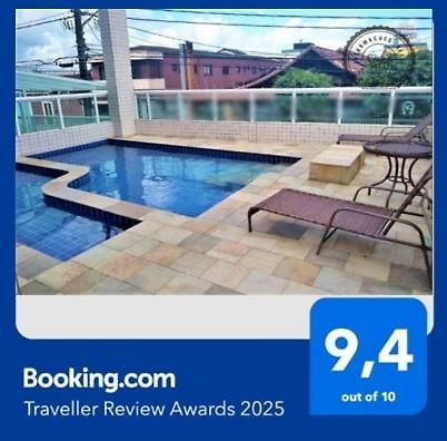 Apartamento Com Piscina E Sacada Gourmet- Aviacao# Praia Grande  Esterno foto
