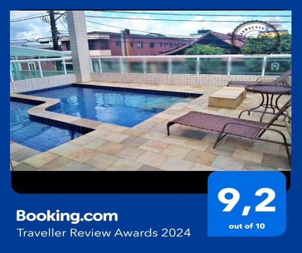 Apartamento Com Piscina E Sacada Gourmet- Aviacao# Praia Grande  Esterno foto