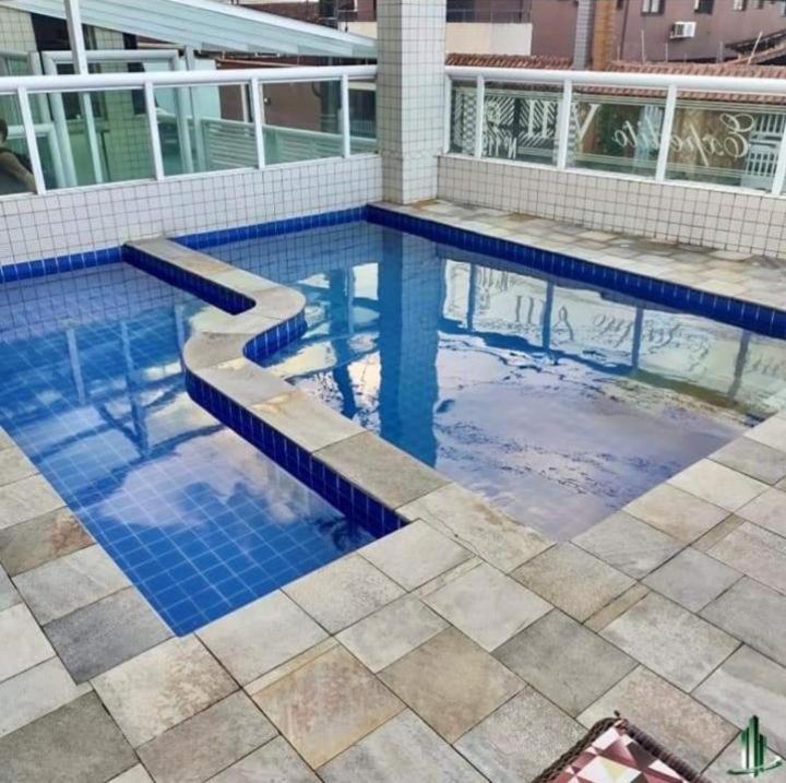 Apartamento Com Piscina E Sacada Gourmet- Aviacao# Praia Grande  Esterno foto
